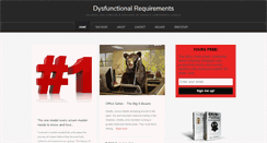 Desktop Screenshot of dysfunctionalrequirements.com