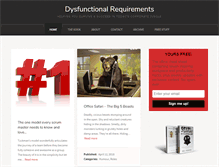 Tablet Screenshot of dysfunctionalrequirements.com